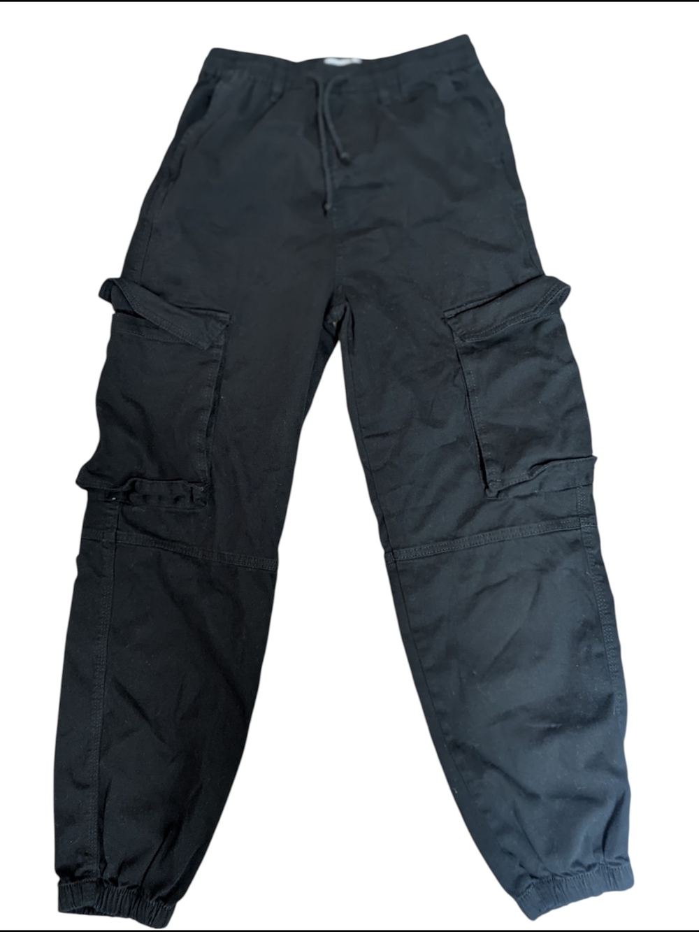 Refuge Black Cargo Jogger Pants - Women's Casual Utility Style Small - Picture 2 of 11